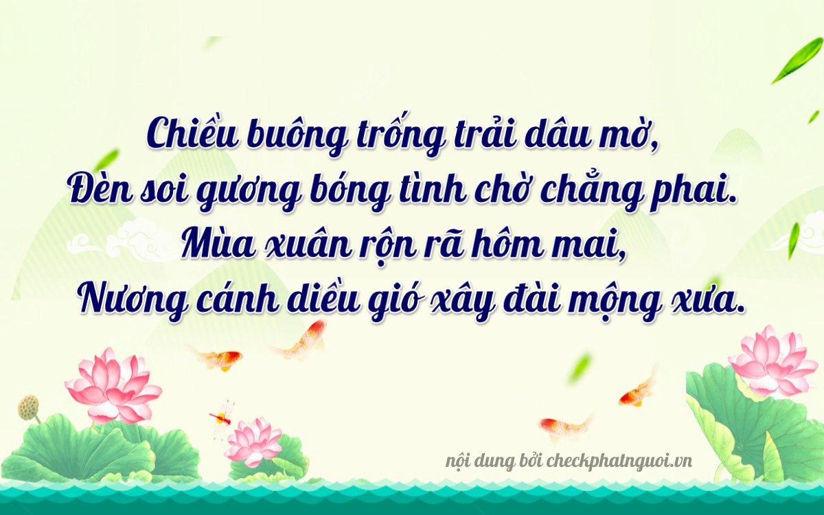 Bài thơ ý nghĩa cho <b>biển số 47M1-90703</b> tại website checkphatnguoi.vn
