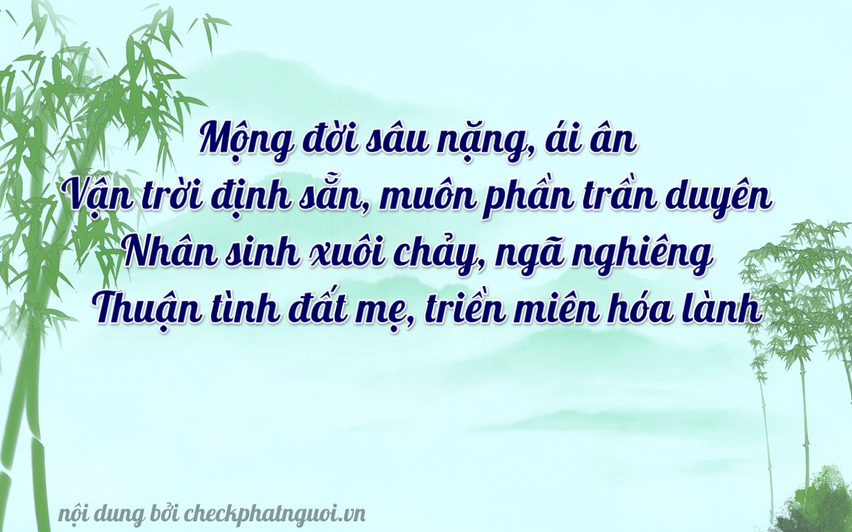Bài thơ ý nghĩa cho <b>biển số 47M1-91292</b> tại website checkphatnguoi.vn