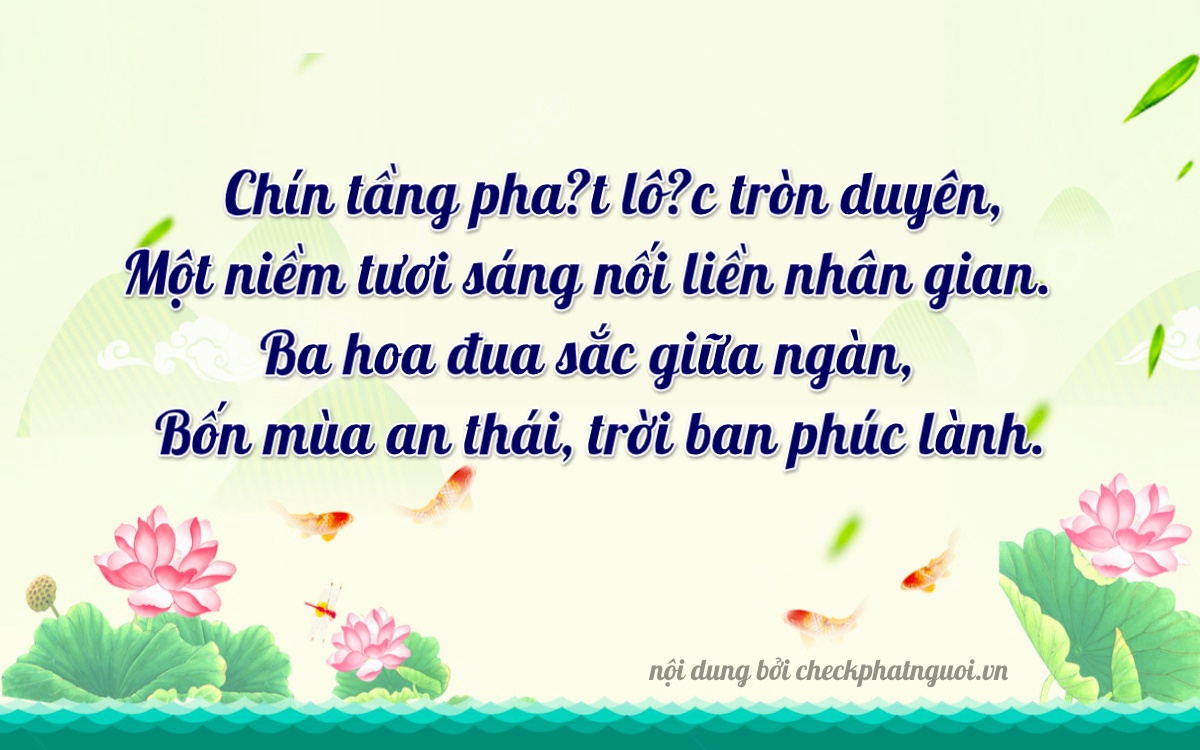 Bài thơ ý nghĩa cho <b>biển số 47N-9134</b> tại website checkphatnguoi.vn