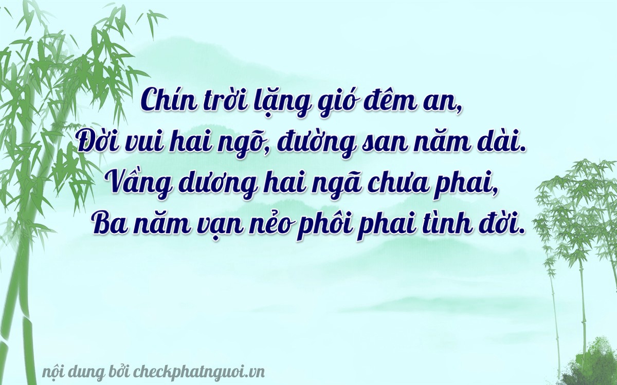 Bài thơ ý nghĩa cho <b>biển số 47N-99231</b> tại website checkphatnguoi.vn