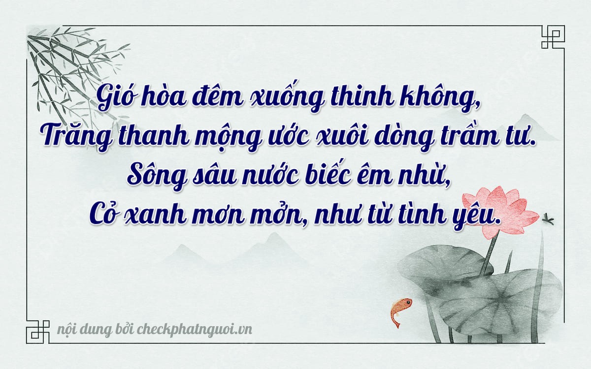 Bài thơ ý nghĩa cho <b>biển số 47R-37711</b> tại website checkphatnguoi.vn