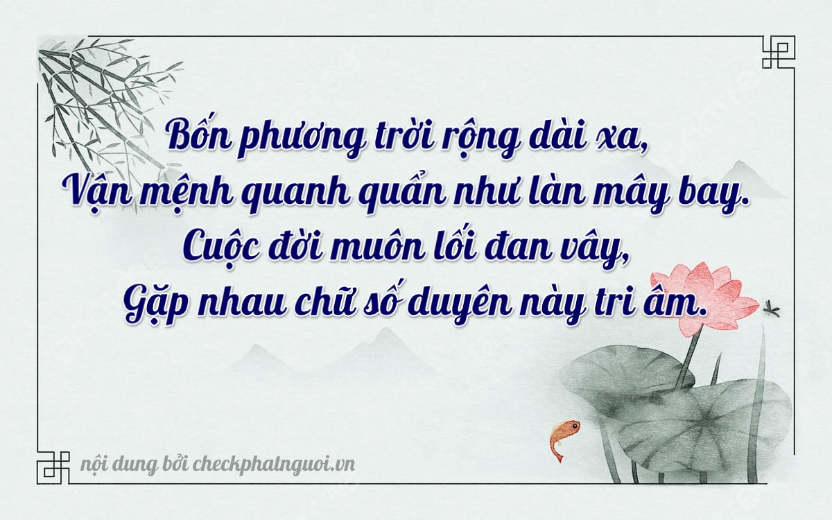 Bài thơ ý nghĩa cho <b>biển số 47S1-09049</b> tại website checkphatnguoi.vn