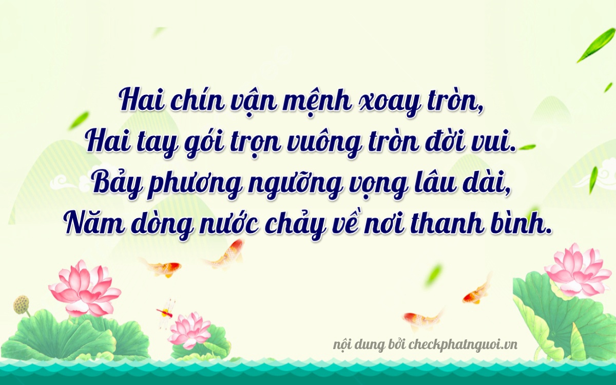 Bài thơ ý nghĩa cho <b>biển số 47S1-22970</b> tại website checkphatnguoi.vn