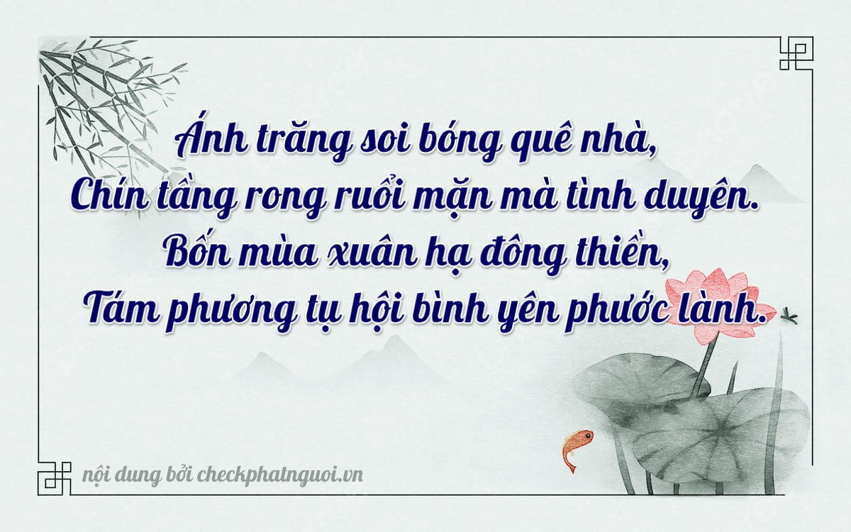 Bài thơ ý nghĩa cho <b>biển số 47S1-28984</b> tại website checkphatnguoi.vn