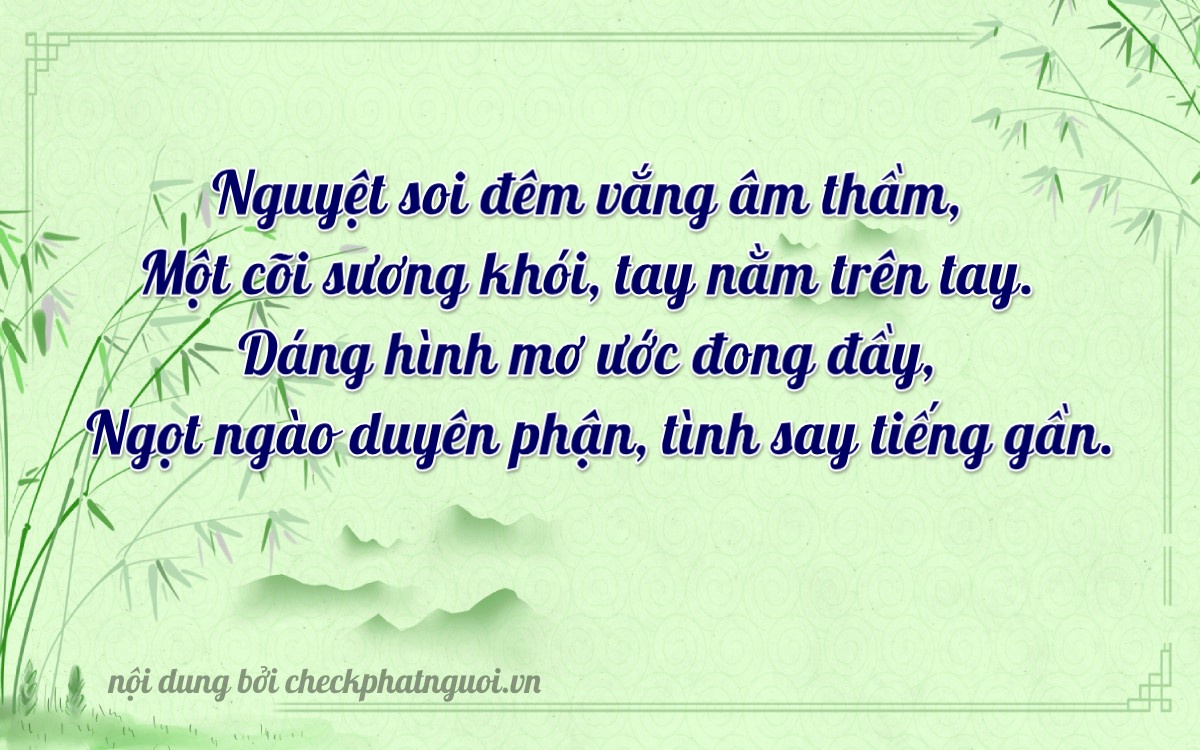 Bài thơ ý nghĩa cho <b>biển số 47T1-07767</b> tại website checkphatnguoi.vn