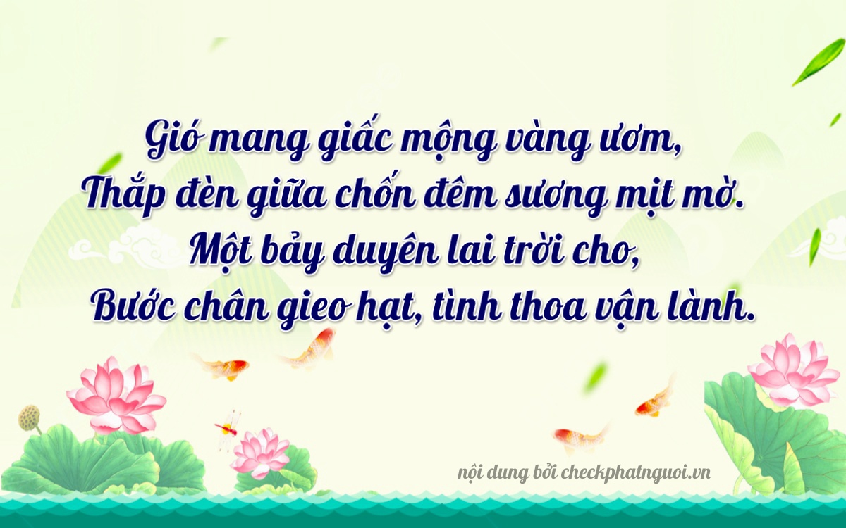 Bài thơ ý nghĩa cho <b>biển số 47T1-10757</b> tại website checkphatnguoi.vn