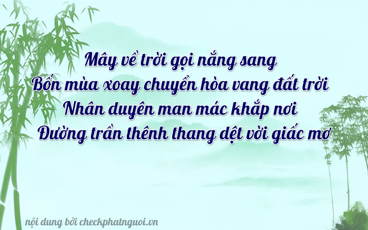 Bài thơ ý nghĩa cho <b>biển số 47T1-37956</b> tại website checkphatnguoi.vn