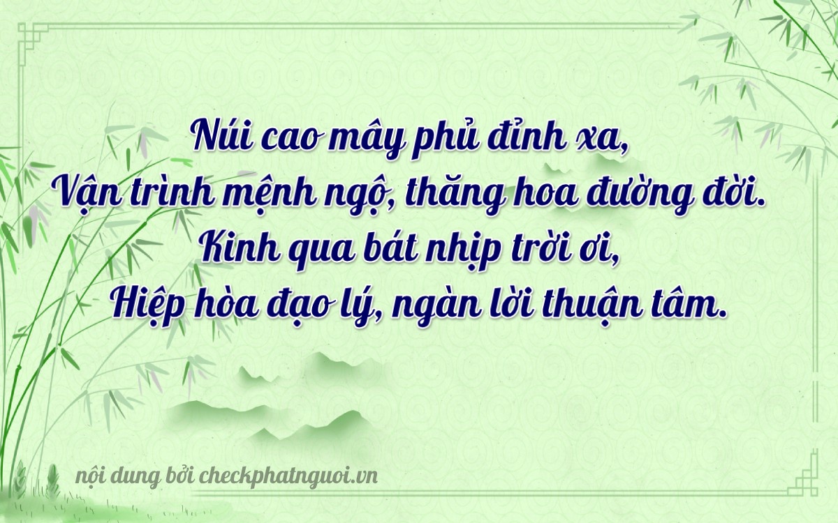 Bài thơ ý nghĩa cho <b>biển số 48308</b> tại website checkphatnguoi.vn