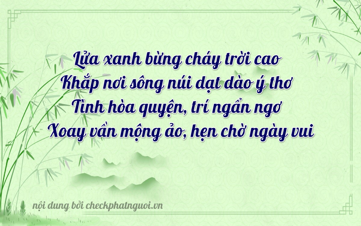 Bài thơ ý nghĩa cho <b>biển số 48989</b> tại website checkphatnguoi.vn