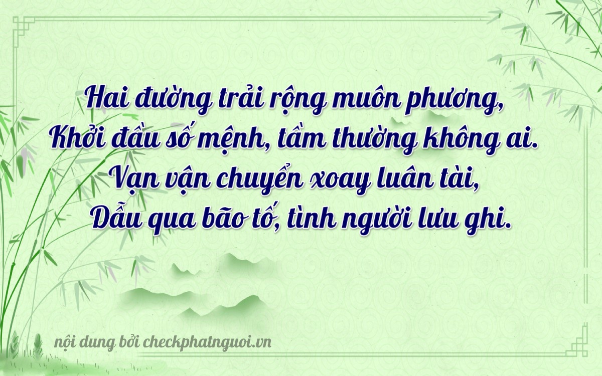 Bài thơ ý nghĩa cho <b>biển số 48A-02933</b> tại website checkphatnguoi.vn
