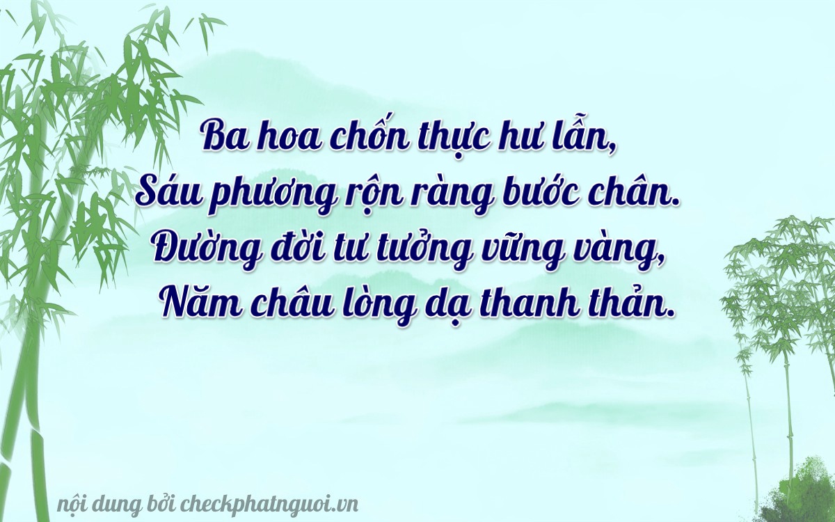 Bài thơ ý nghĩa cho <b>biển số 48A-03645</b> tại website checkphatnguoi.vn