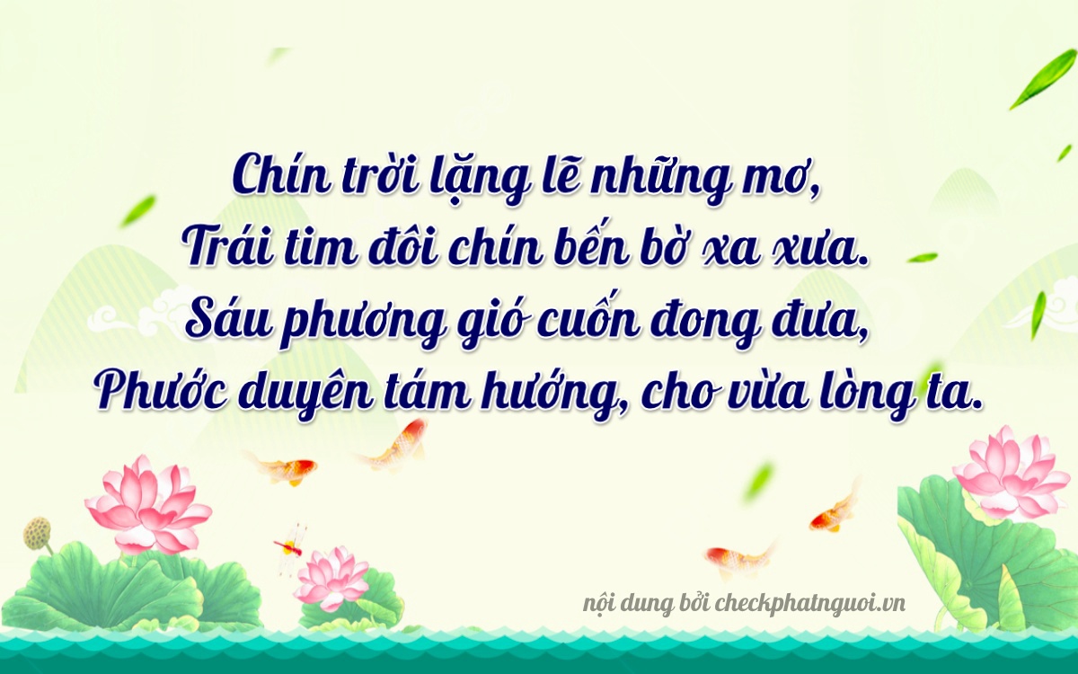 Bài thơ ý nghĩa cho <b>biển số 48A-09685</b> tại website checkphatnguoi.vn