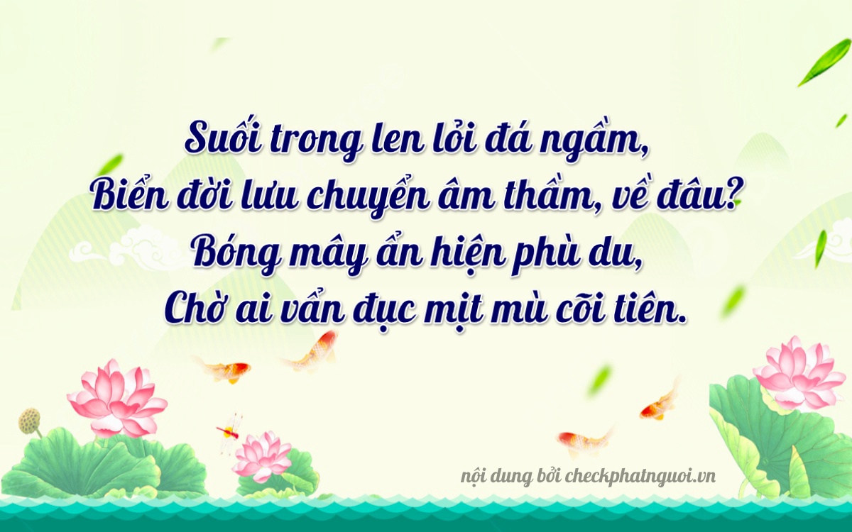 Bài thơ ý nghĩa cho <b>biển số 48A-12368</b> tại website checkphatnguoi.vn