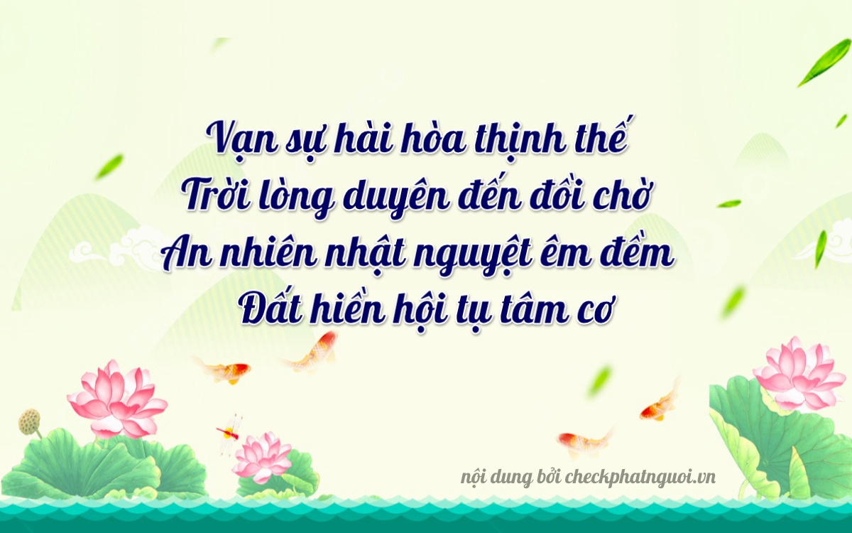 Bài thơ ý nghĩa cho <b>biển số 48A-14064</b> tại website checkphatnguoi.vn