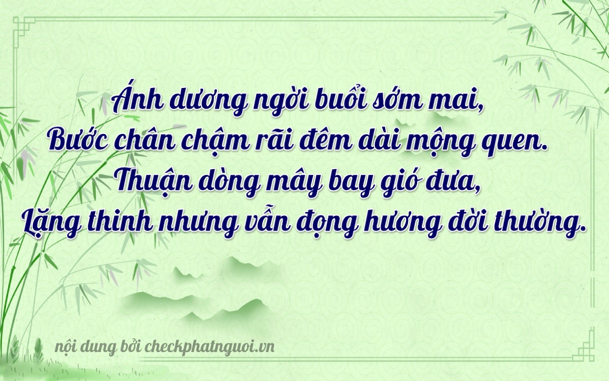 Bài thơ ý nghĩa cho <b>biển số 48A-22555</b> tại website checkphatnguoi.vn