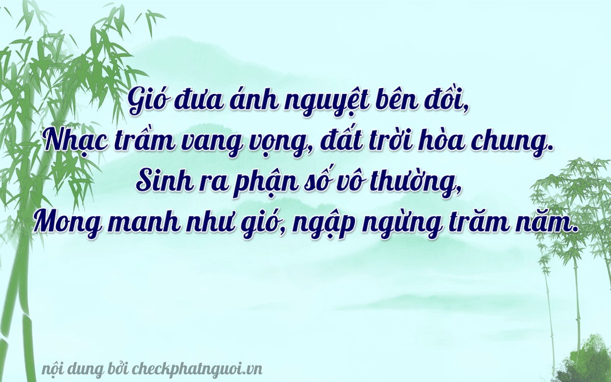 Bài thơ ý nghĩa cho <b>biển số 48A-25209</b> tại website checkphatnguoi.vn