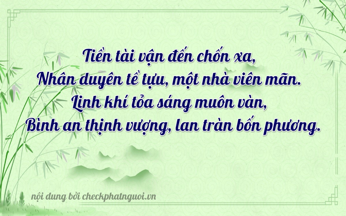 Bài thơ ý nghĩa cho <b>biển số 48A-26666</b> tại website checkphatnguoi.vn