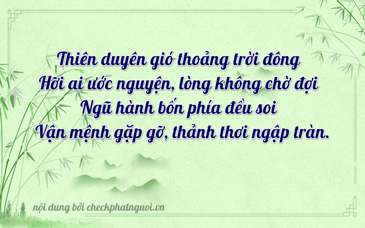 Bài thơ ý nghĩa cho <b>biển số 48A-26712</b> tại website checkphatnguoi.vn