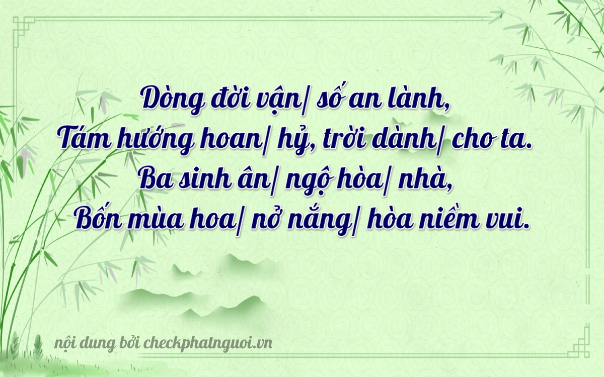 Bài thơ ý nghĩa cho <b>biển số 48A-28344</b> tại website checkphatnguoi.vn