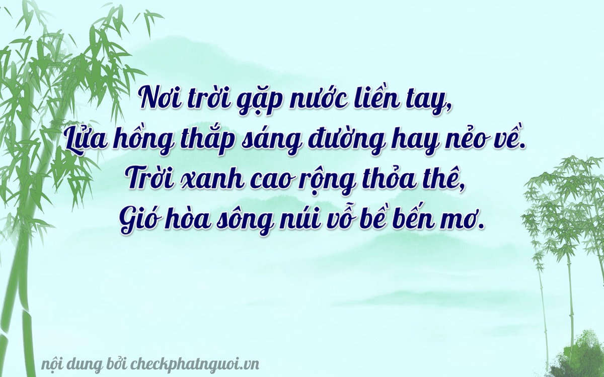 Bài thơ ý nghĩa cho <b>biển số 48AA-02154</b> tại website checkphatnguoi.vn
