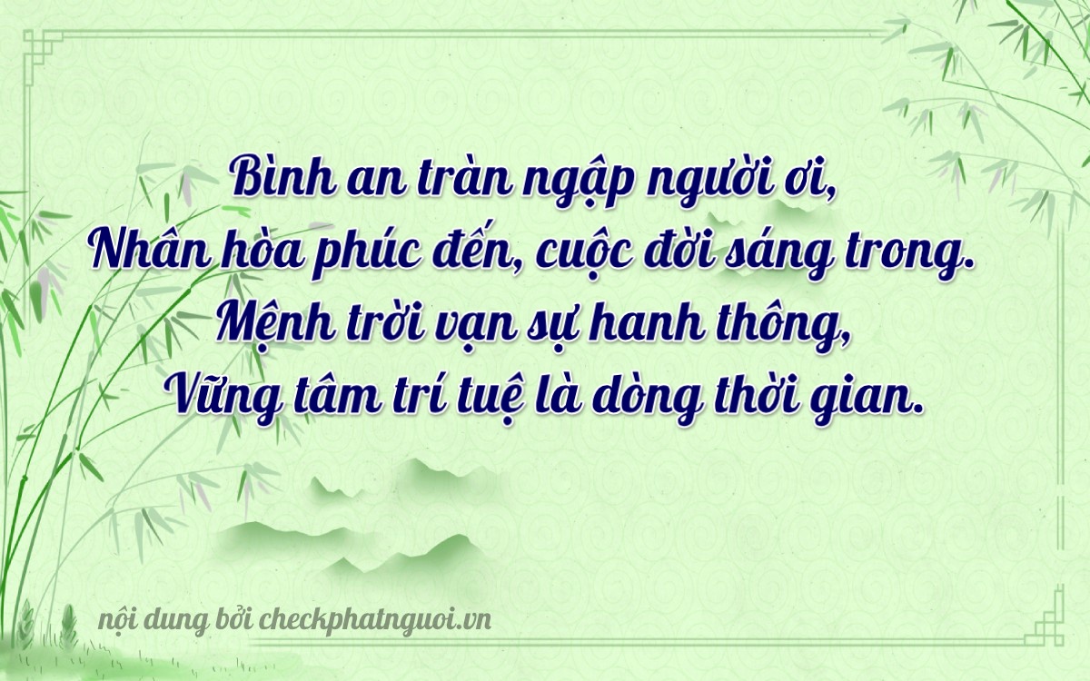 Bài thơ ý nghĩa cho <b>biển số 48AB-11111</b> tại website checkphatnguoi.vn