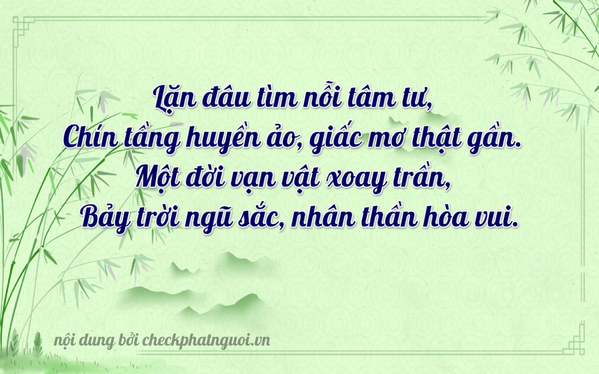 Bài thơ ý nghĩa cho <b>biển số 48AC-09177</b> tại website checkphatnguoi.vn