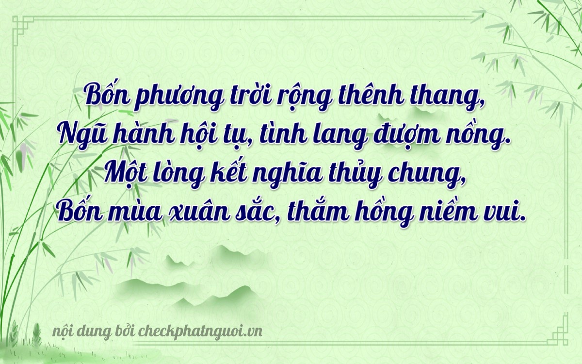 Bài thơ ý nghĩa cho <b>biển số 48B1-45194</b> tại website checkphatnguoi.vn