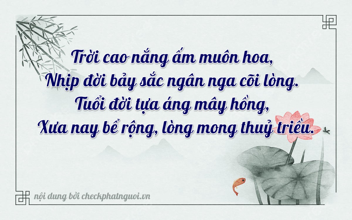 Bài thơ ý nghĩa cho <b>biển số 48B1-75713</b> tại website checkphatnguoi.vn
