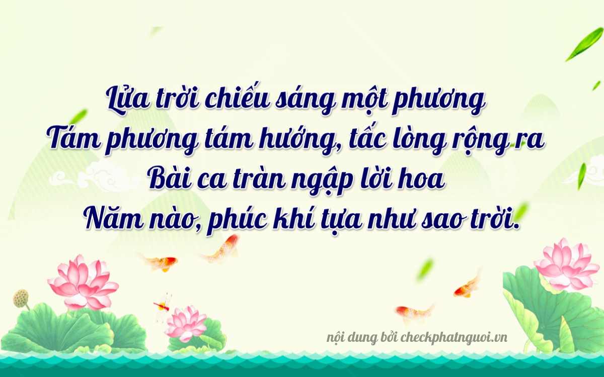 Bài thơ ý nghĩa cho <b>biển số 48C-11805</b> tại website checkphatnguoi.vn