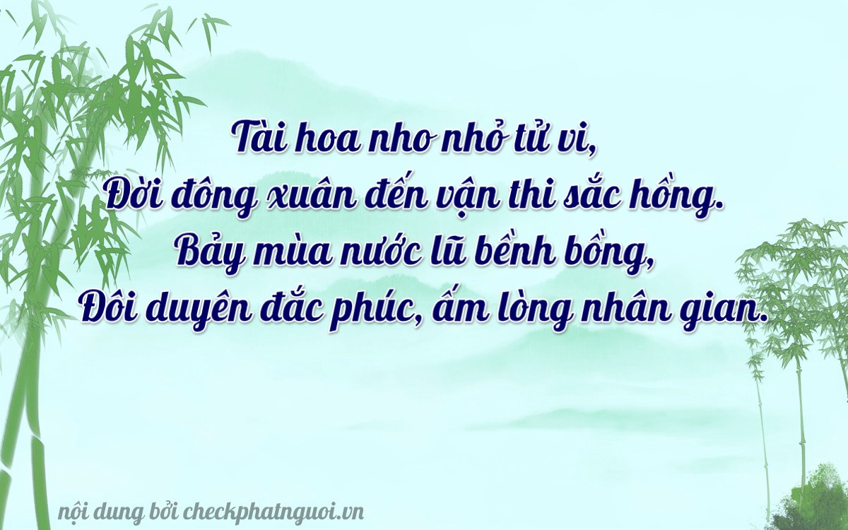 Bài thơ ý nghĩa cho <b>biển số 48D1-37523</b> tại website checkphatnguoi.vn