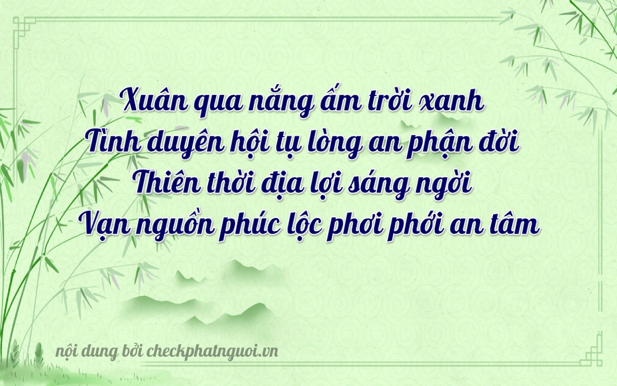 Bài thơ ý nghĩa cho <b>biển số 48D1-39211</b> tại website checkphatnguoi.vn