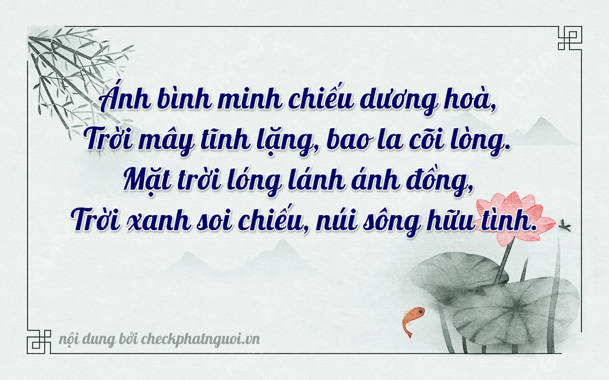 Bài thơ ý nghĩa cho <b>biển số 48D-22520</b> tại website checkphatnguoi.vn