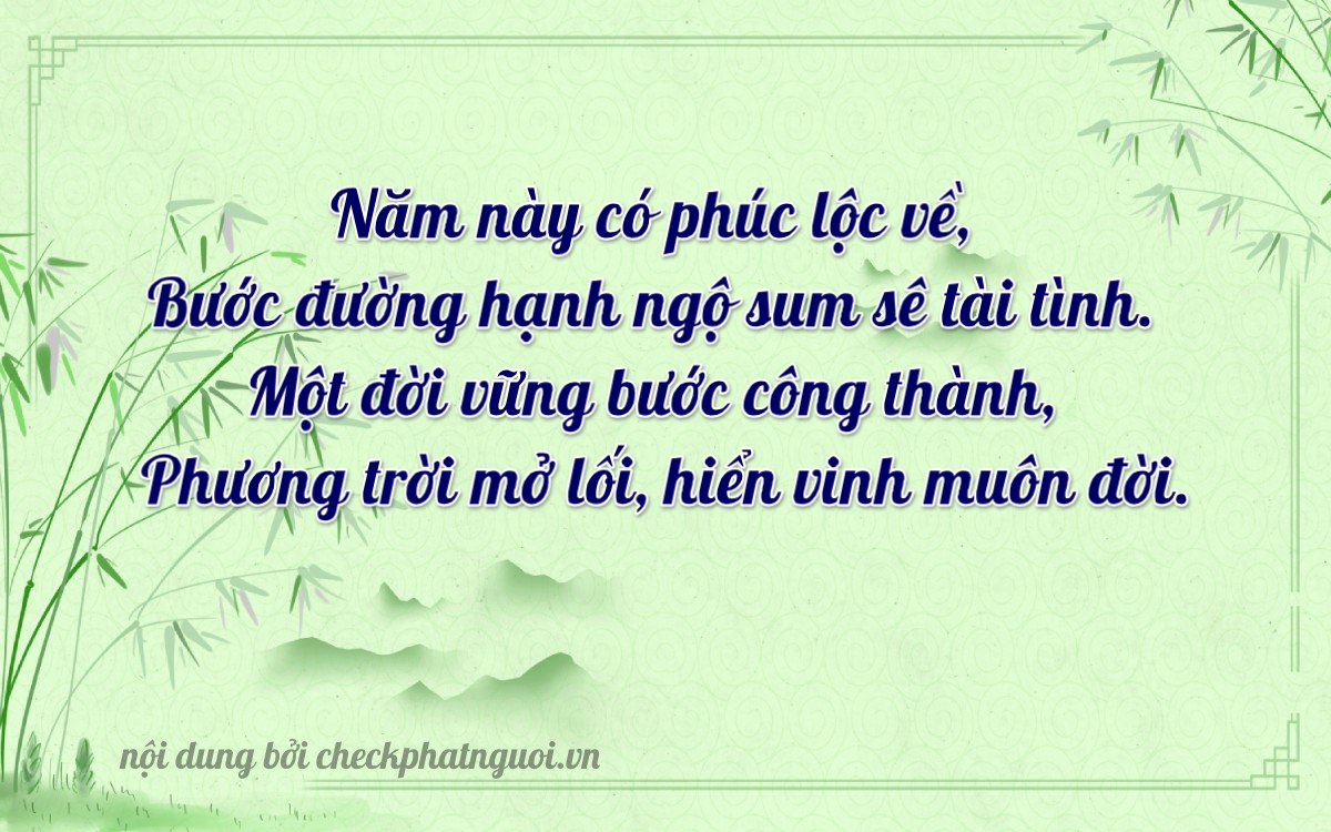 Bài thơ ý nghĩa cho <b>biển số 48E1-25891</b> tại website checkphatnguoi.vn