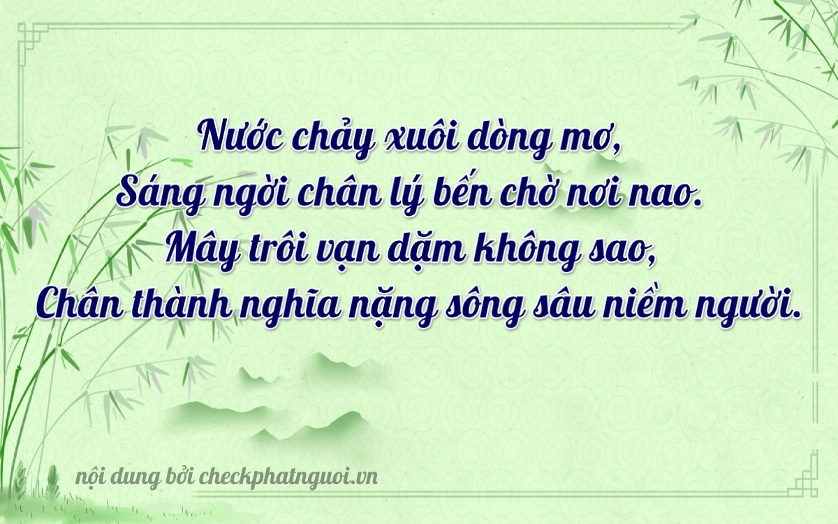 Bài thơ ý nghĩa cho <b>biển số 48E1-31305</b> tại website checkphatnguoi.vn