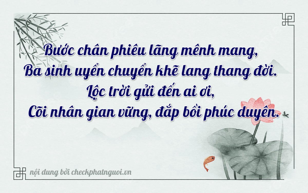 Bài thơ ý nghĩa cho <b>biển số 48E1-33179</b> tại website checkphatnguoi.vn