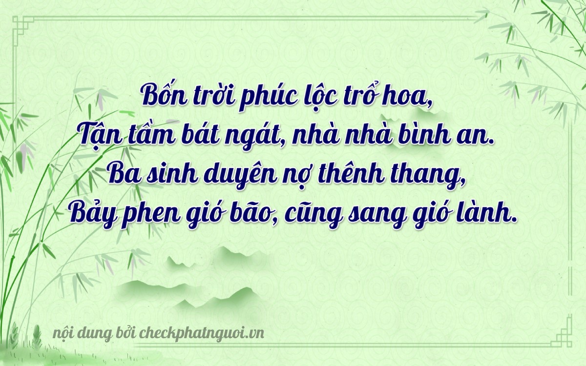 Bài thơ ý nghĩa cho <b>biển số 48E1-43737</b> tại website checkphatnguoi.vn