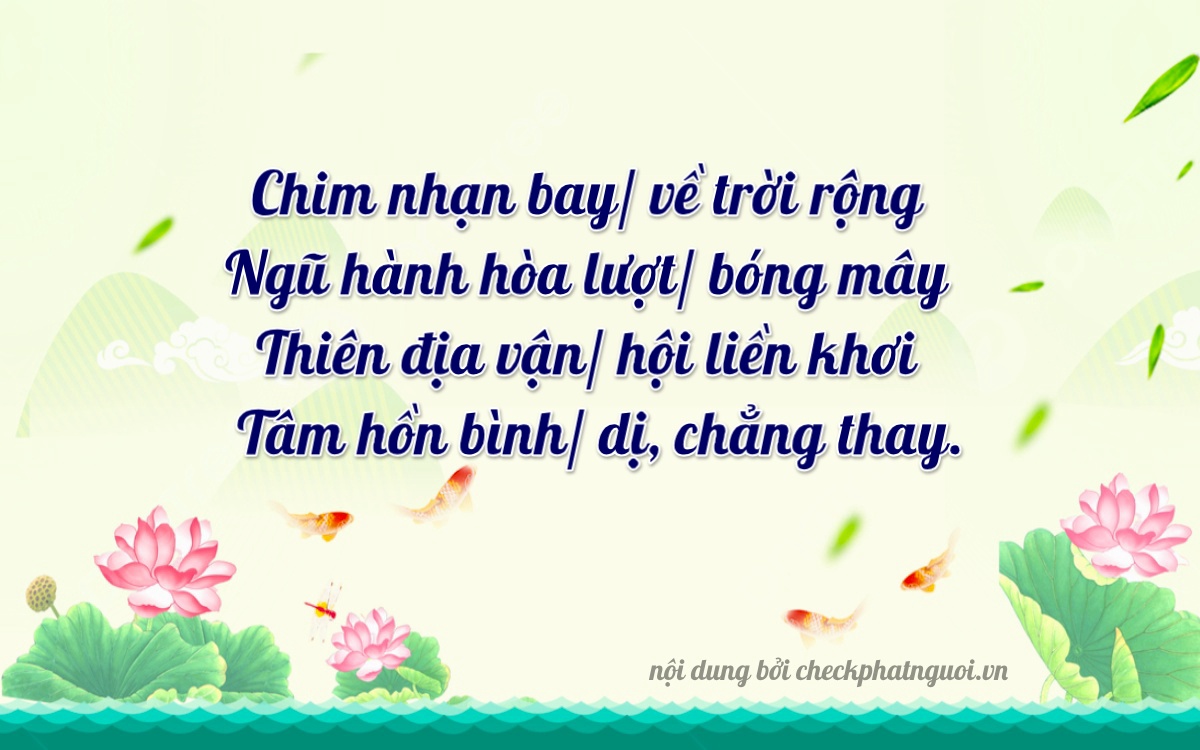 Bài thơ ý nghĩa cho <b>biển số 48H1-02091</b> tại website checkphatnguoi.vn