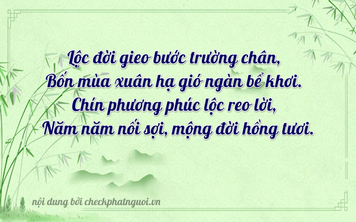 Bài thơ ý nghĩa cho <b>biển số 49525</b> tại website checkphatnguoi.vn