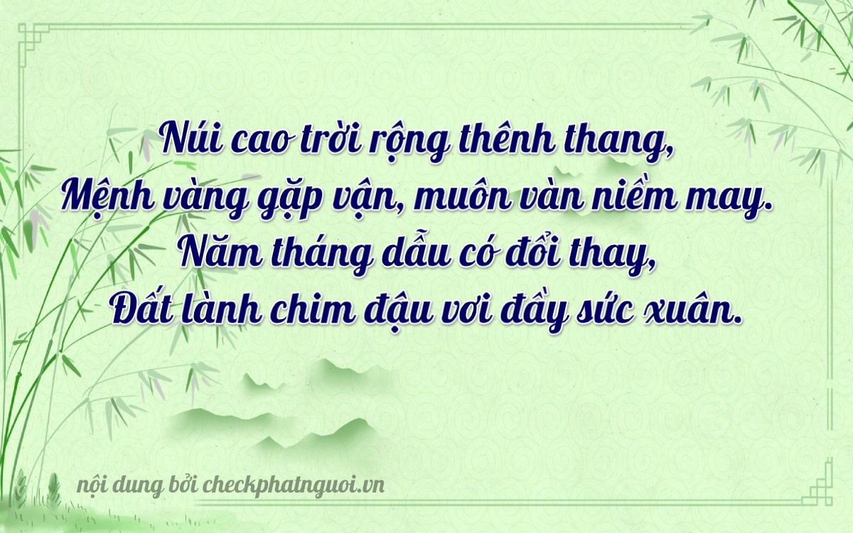 Bài thơ ý nghĩa cho <b>biển số 49A-12138</b> tại website checkphatnguoi.vn