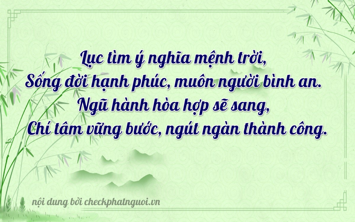 Bài thơ ý nghĩa cho <b>biển số 49A-16395</b> tại website checkphatnguoi.vn