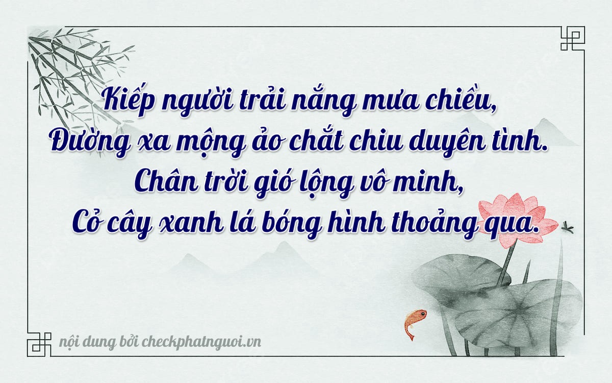 Bài thơ ý nghĩa cho <b>biển số 49A-30982</b> tại website checkphatnguoi.vn