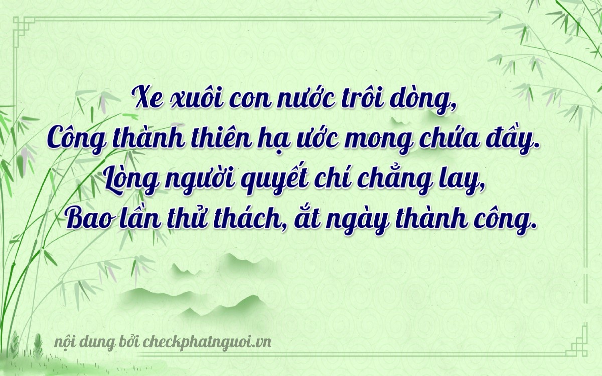 Bài thơ ý nghĩa cho <b>biển số 49A-33550</b> tại website checkphatnguoi.vn