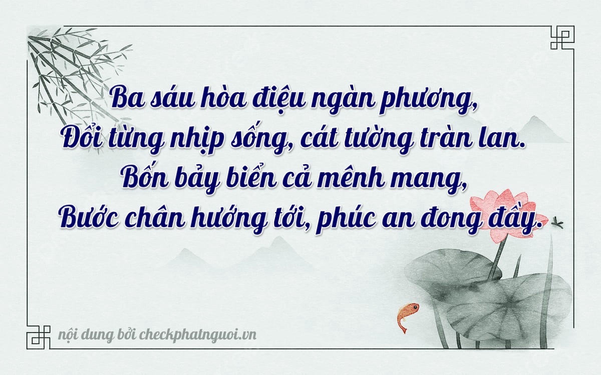 Bài thơ ý nghĩa cho <b>biển số 49A-34672</b> tại website checkphatnguoi.vn