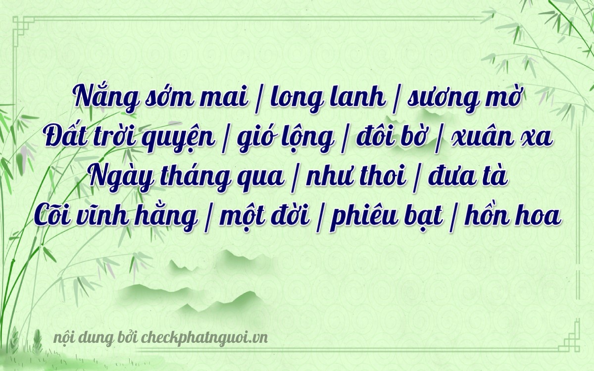 Bài thơ ý nghĩa cho <b>biển số 49A-34683</b> tại website checkphatnguoi.vn