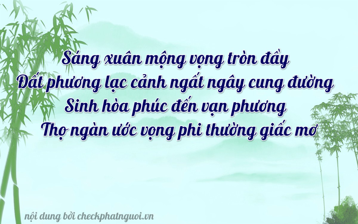 Bài thơ ý nghĩa cho <b>biển số 49A-35689</b> tại website checkphatnguoi.vn