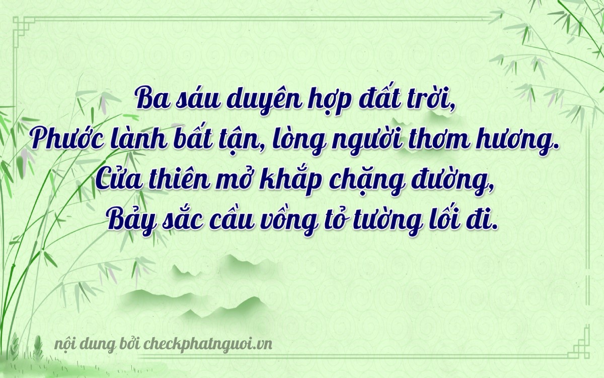 Bài thơ ý nghĩa cho <b>biển số 49A-36677</b> tại website checkphatnguoi.vn