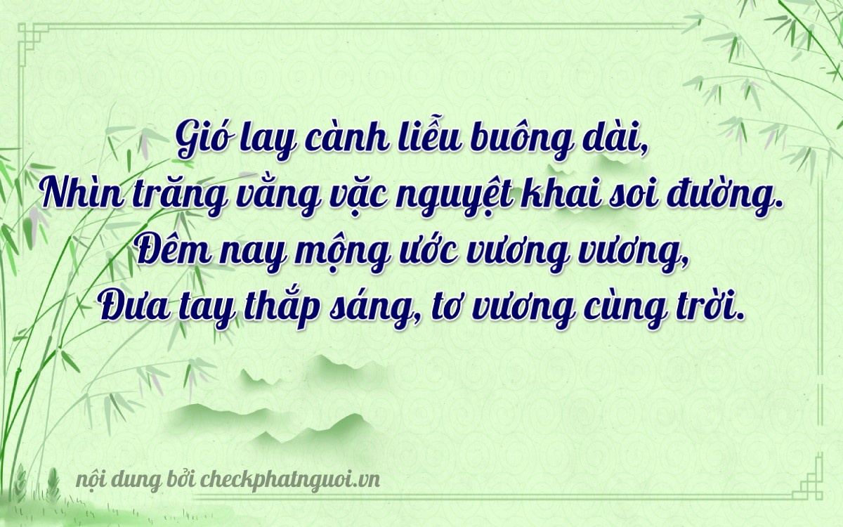 Bài thơ ý nghĩa cho <b>biển số 49A-36916</b> tại website checkphatnguoi.vn