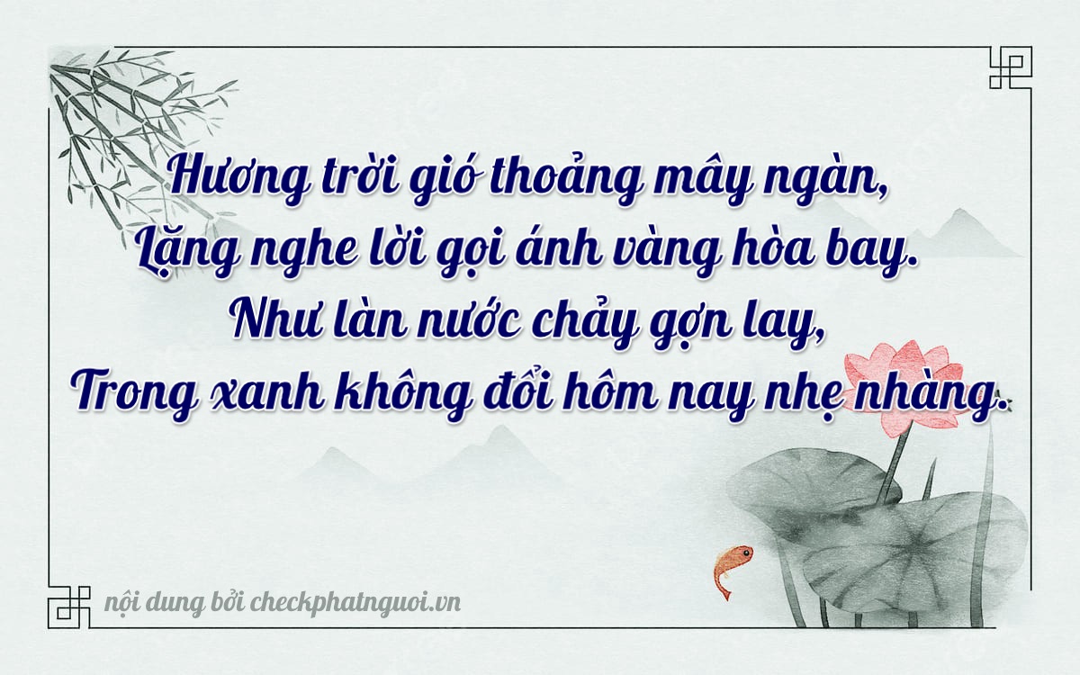 Bài thơ ý nghĩa cho <b>biển số 49A-39141</b> tại website checkphatnguoi.vn