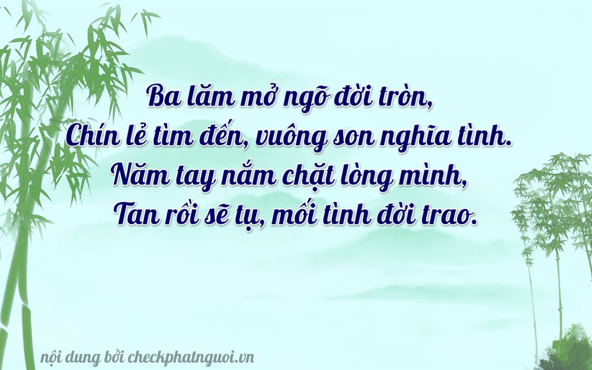 Bài thơ ý nghĩa cho <b>biển số 49A-39501</b> tại website checkphatnguoi.vn