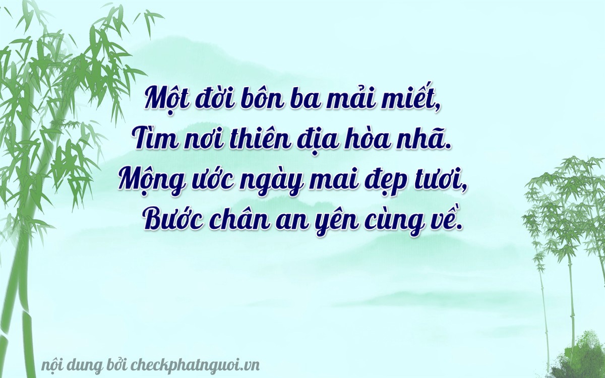 Bài thơ ý nghĩa cho <b>biển số 49A-40981</b> tại website checkphatnguoi.vn